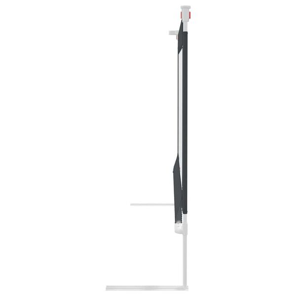 vidaXL Sengehest sm&aring;barn m&oslash;rkegr&aring; 200x25 cm stoff