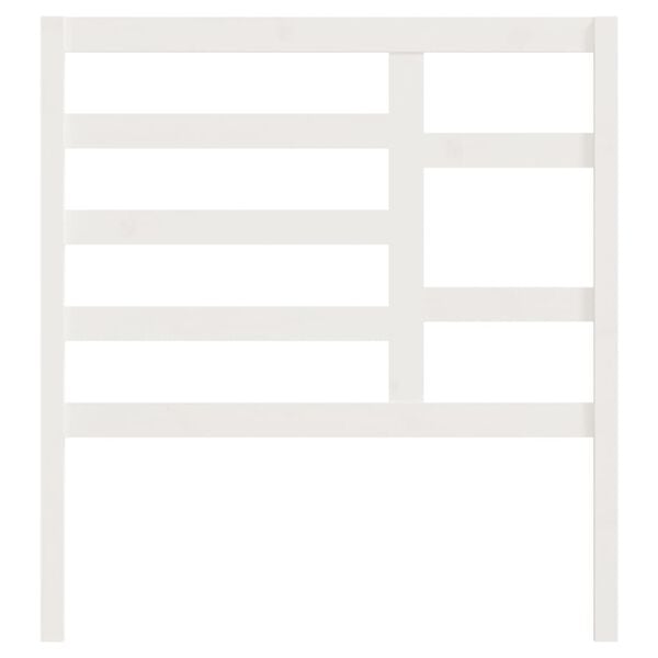 vidaXL Sengegavl hvit 81x4x104 cm heltre furu