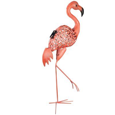 Luxform Soldrevet LED-hagelampe Flamingo rosa 30111