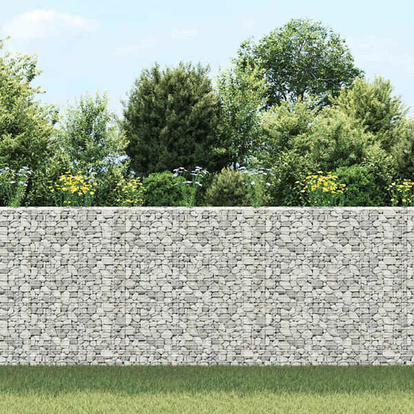 vidaXL Gabion høybed 3 stk 30x30x150 cm jern