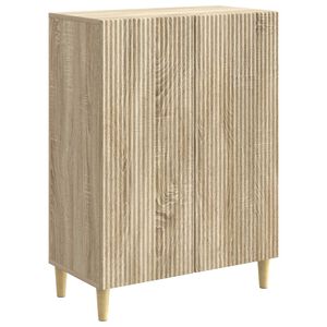 vidaXL Serviesskap Sonoma eik 66 x 34,5 x 90 cm Konstruert tre