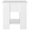 vidaXL Salongbord h&oslash;yglans hvit 101x49x52 cm konstruert tre