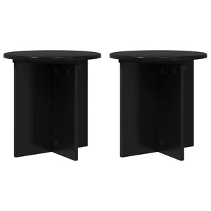 vidaXL Planteholder 2 stk. Svart 40 x 40 x 40 cm Konstruert tre