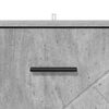 vidaXL Nattbordskap med skuff Betonggr&aring; 38 x 38 x 66 cm Konstruert tre