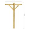 vidaXL Tørkestativer 2 stk 120x170 cm impregnert furu