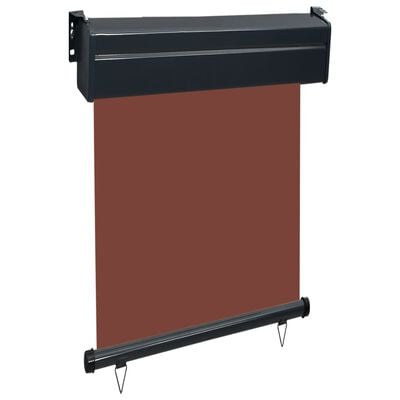 vidaXL Sidemarkise for balkong 60x250 cm brun
