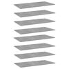 vidaXL Hylleplater 8 stk betonggr&aring; 80x20x1,5 cm sponplate