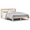 vidaXL Sengeramme med hodegavl 150x200 cm heltre furu