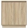 vidaXL LED sideboard Sonoma eik 71 x 34,5 x 75 cm Konstruert tre