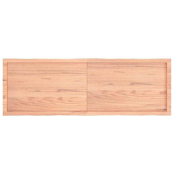 vidaXL Bordplate lysebrun 160x50x(2-4)cm behandlet heltre naturlig