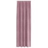 vidaXL Blendingsgardiner 2 pcs M&oslash;rk rosa 140 x 245 cm Fl&oslash;yel
