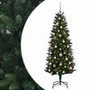 vidaXL Kunstig juletre med kuler 120 cm 150 LED-lys Varmhvit PE og PVC