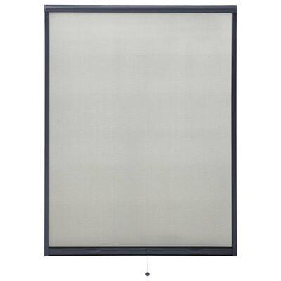vidaXL Nedrullbar insektskjerm for vinduer antrasitt 130x170 cm