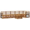 vidaXL Seksjonssofa Sett 7 pcs Naturlig Solid akasietre