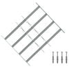 vidaXL Sikkerhetsgitter for vinduer med 4 tverrbjelker 3 pcs
