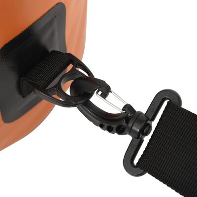 vidaXL Tørrsekk med glidelås oransje 15 L PVC