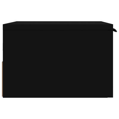 vidaXL Veggmonterte nattbord 2 stk svart 34x30x20 cm
