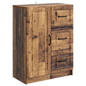 vidaXL Serviesskap Gammelt tre 66 x 34,5 x 87 cm Konstruert tre