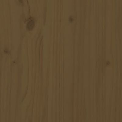 vidaXL Sengegavl honningbrun 165,5x4x100 cm heltre furu