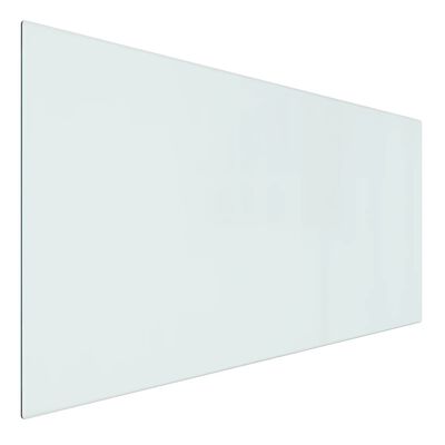 vidaXL Glassplate for peis rektangulær 100x50 cm