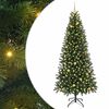 vidaXL Kunstig juletre med 300 LED med stativ gr&oslash;nn 240 cm PE og PVC