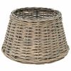 vidaXL Lampeskjerm flettekurv 38x23 cm naturfarget