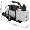 vidaXL Vakuumpumpe 2-trinns 50 L/min