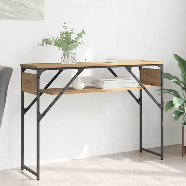 vidaXL Konsollbord Artisan Eik 105x30x75cm Konstruert tre