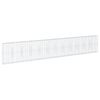 vidaXL Gabionkurv med deksel 1200x50x200 cm galvanisert jern