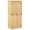 vidaXL Garderobe Corona 76x50x170 cm heltre furu