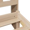 vidaXL Seng med bokhylle uten madrass 75x190 cm heltre furu