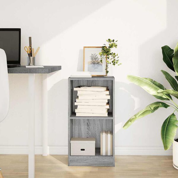 vidaXL Bokhylle grå sonoma 40x24x76 cm konstruert tre