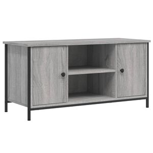 vidaXL TV-benk gr&aring; sonoma 100x40x50 cm konstruert tre