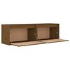 vidaXL Veggskap 2 stk honningbrun 60x30x35 cm heltre furu