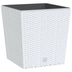vidaXL Plantekasse med avtakbar potte antrasitt 21 / 32 L PP rotting