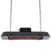 Sunred Varmeovn Royal Diamond Dark rose-gullkarbon Hanging 2500W svart