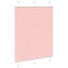 vidaXL plisségardin Rosa 105x100 cm Stoff Bredde 104,4 cm Polyester