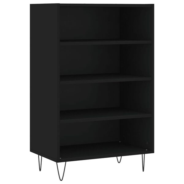 vidaXL Highboard svart 57x35x90 cm konstruert tre