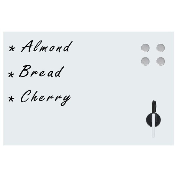 vidaXL Veggmontert magnetisk tavle glass 50x30 cm