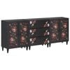 vidaXL Oppbevaringsskap 3 stk. 180 x 33 x 75 cm Massiv mango tre