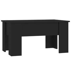 vidaXL Salongbord svart 79x49x41 cm konstruert tre