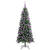 vidaXL Kunstig juletre med 150 LED gr&oslash;nn 150 cm PVC og plast og st&aring;l