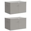 vidaXL Lagringsboks 2 stk. Ikke-vevd stoff 60 x 43 x 35 cm 90,3 L Gr&aring;