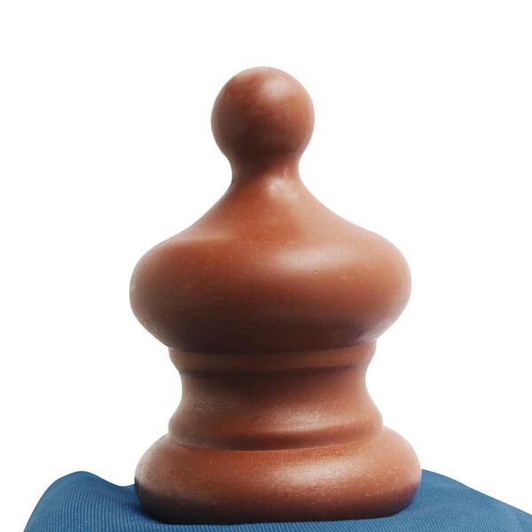 vidaXL Parasoll med trestang 350 cm blå