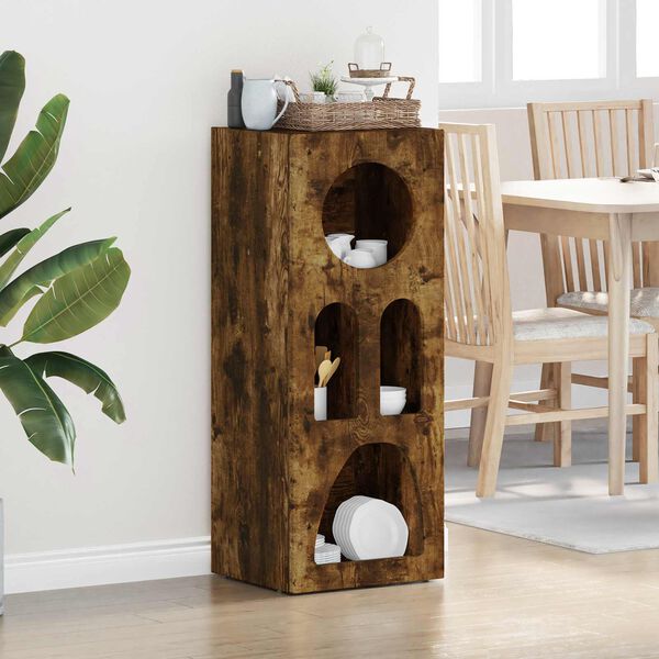 vidaXL Serviesskap R&oslash;kt eik 40 x 35 x 100.5 cm Konstruert tre