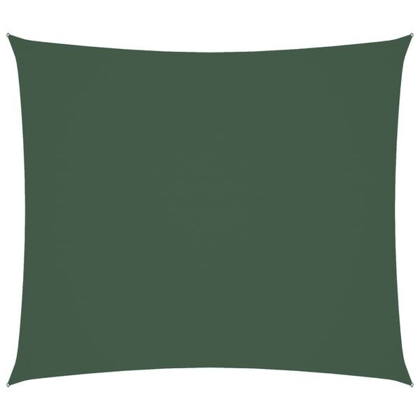vidaXL Solseil oxfordstoff rektangul&aelig;r 2x2,5 m m&oslash;rkegr&oslash;nn