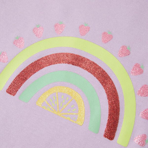 T-skjorte for barn lilla 128