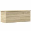 vidaXL Oppbevaringsboks sonoma eik 90x35x35 cm konstruert tre