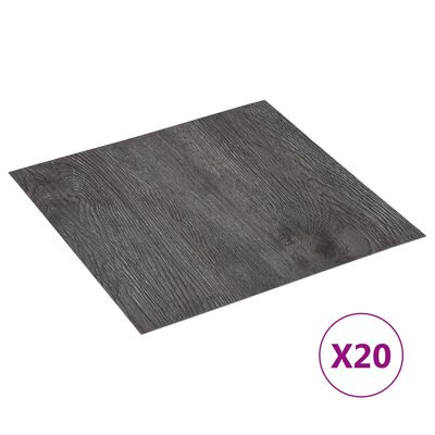 vidaXL Selvklebende gulvplanker 20 stk PVC 1,86 m² brun