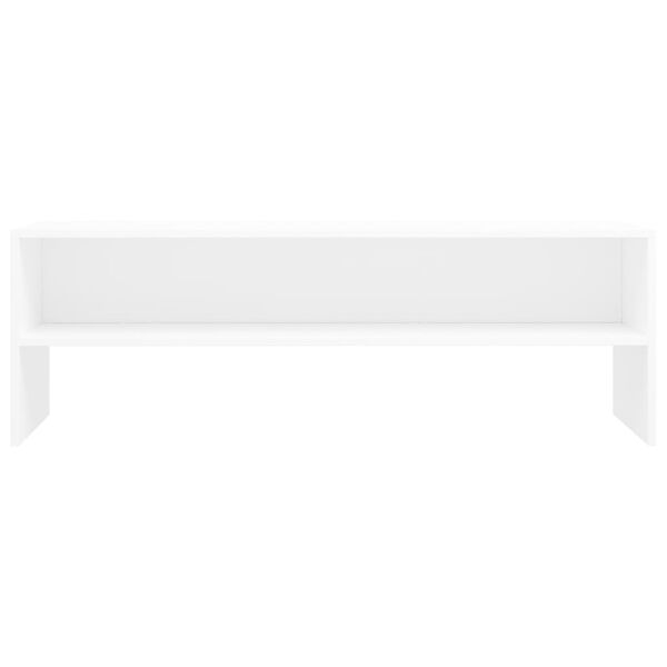 vidaXL TV-benk hvit 120x40x40 cm konstruert tre